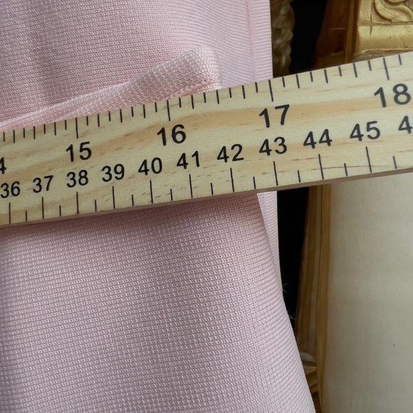 A060 Gracia QuietLuxury OfficeChic High-Waist Pink Pencil Skirt 1XL NWT - Picture 3 of 5